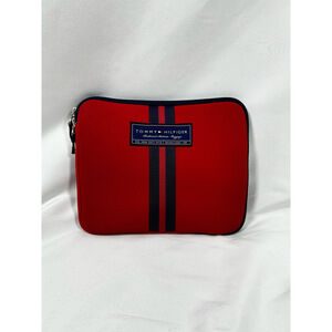 Tommy Hilfiger Neoprene Tablet Case / Organizer Bag - 90's - Y2K